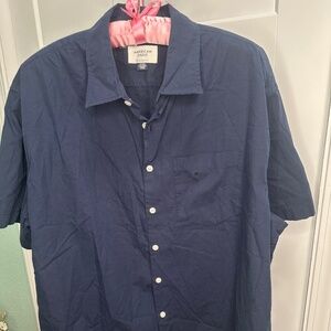 AE Poolside Poplin MENS MEDIUM Button-Up Shirt NWOT
